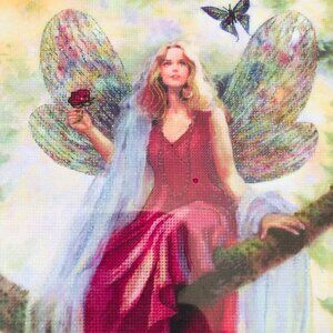 Candamar Mary Baxter St. Clair "Summer Tree Fairy" Embellished Cross‎ Stitch Kit